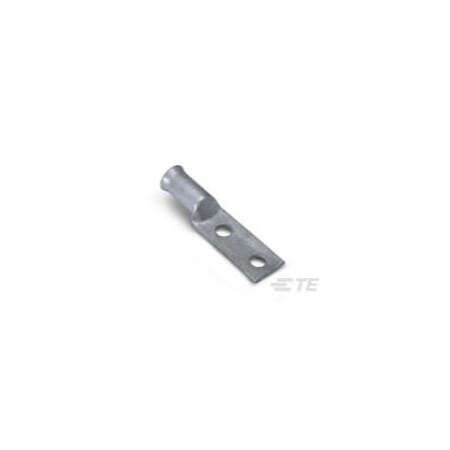 Te Connectivity Wire Terminal, 1/2 in Stud Size, 2/0 AWG, Bare Insulated, Grey 53681-2